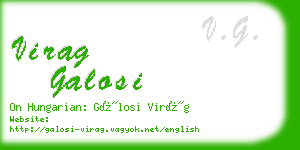 virag galosi business card